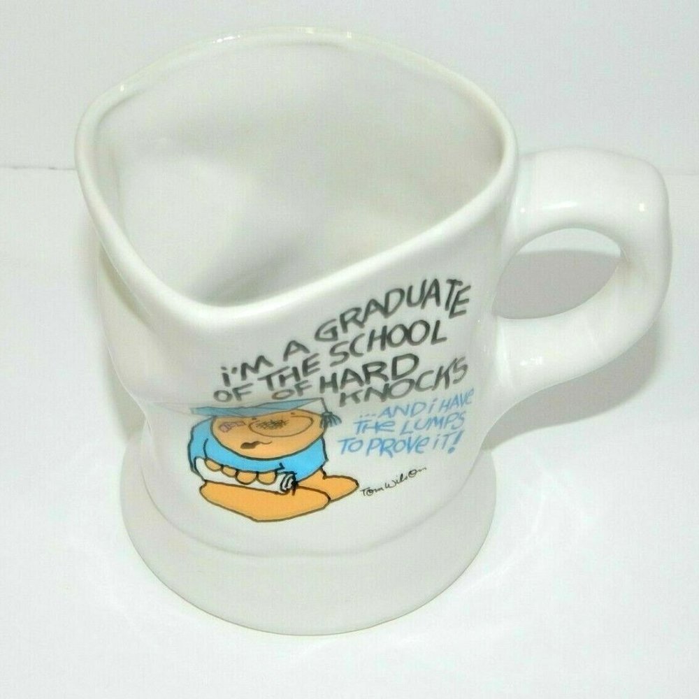 Vintage 1988 ZIGGY Graduate of the school of Hard Knocks mug beat up - Picture 3 of 6